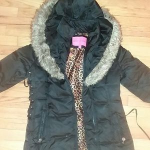 Betsy Johnson Mid Length Puffer Coat